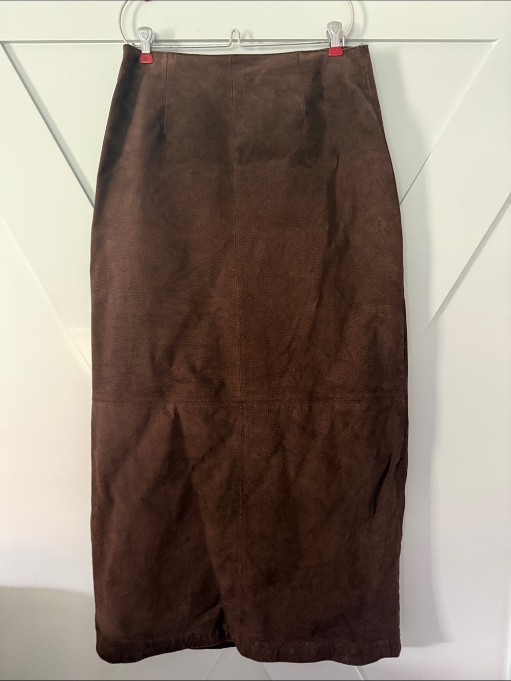 Live a Little Brown Suede Pencil Skirt